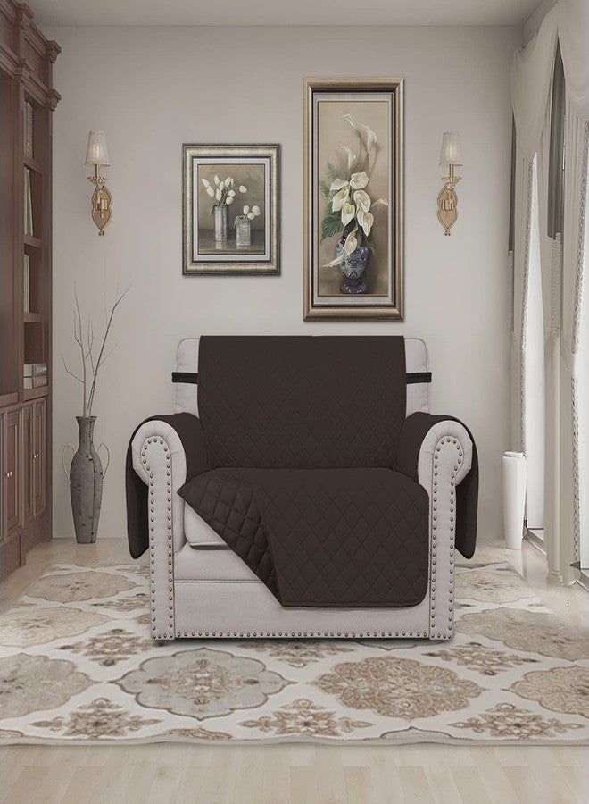 Easy-Going Oversized Chair Sofa Slipcover Reversible Sofa Cover Water Resistant Couch Cover Furniture Protector Cover with Elastic Straps for Pets Dog (Oversized Chair, Chocolate/Chocolate) - Image 2